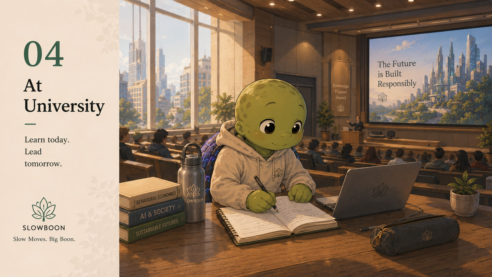 SlowBoon studying at AI University