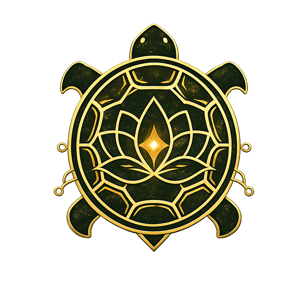 SlowBoon turtle lotus symbol