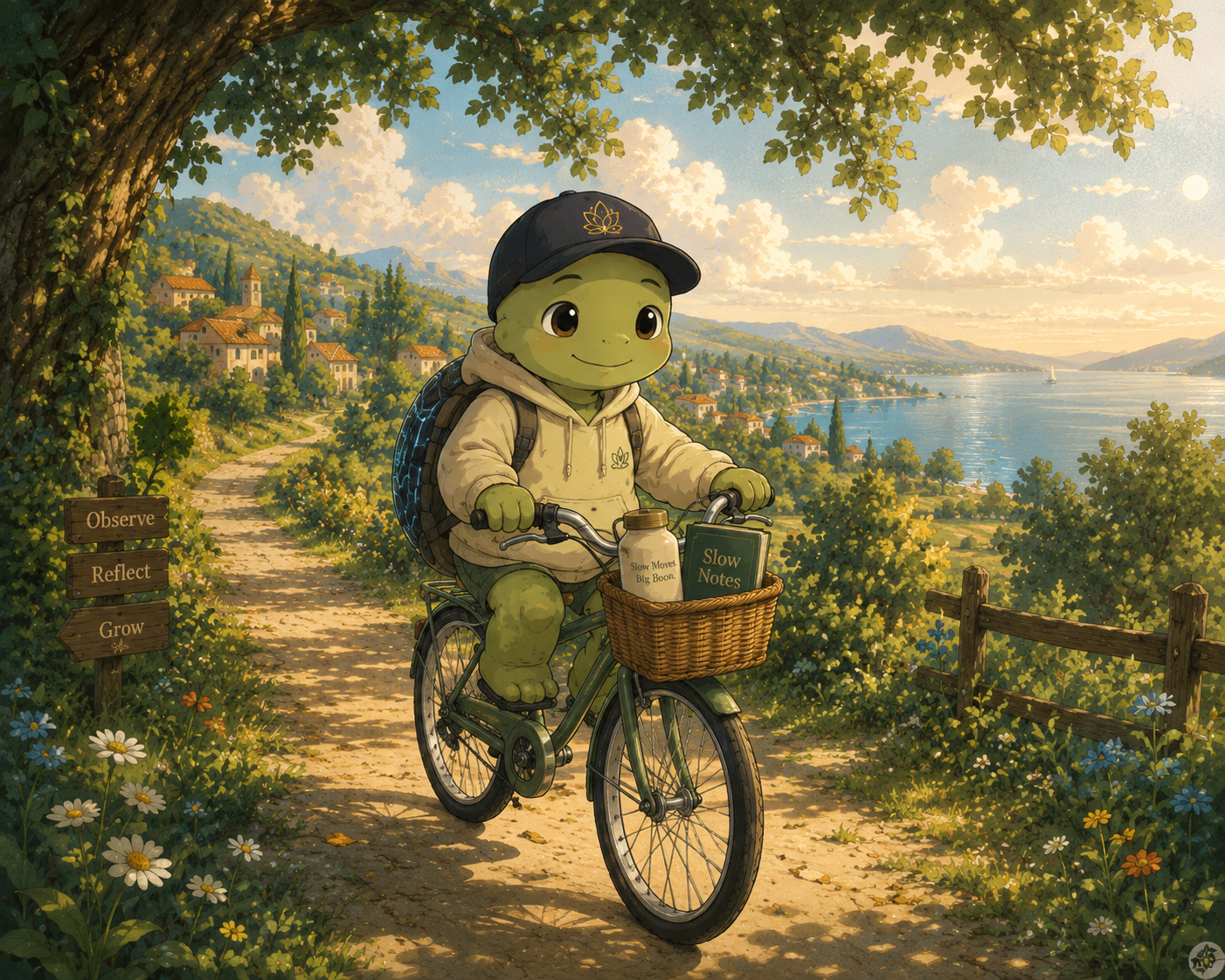 SlowBoon riding through nature
